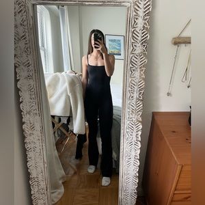 aritzia divinity kick flare jumpsuit